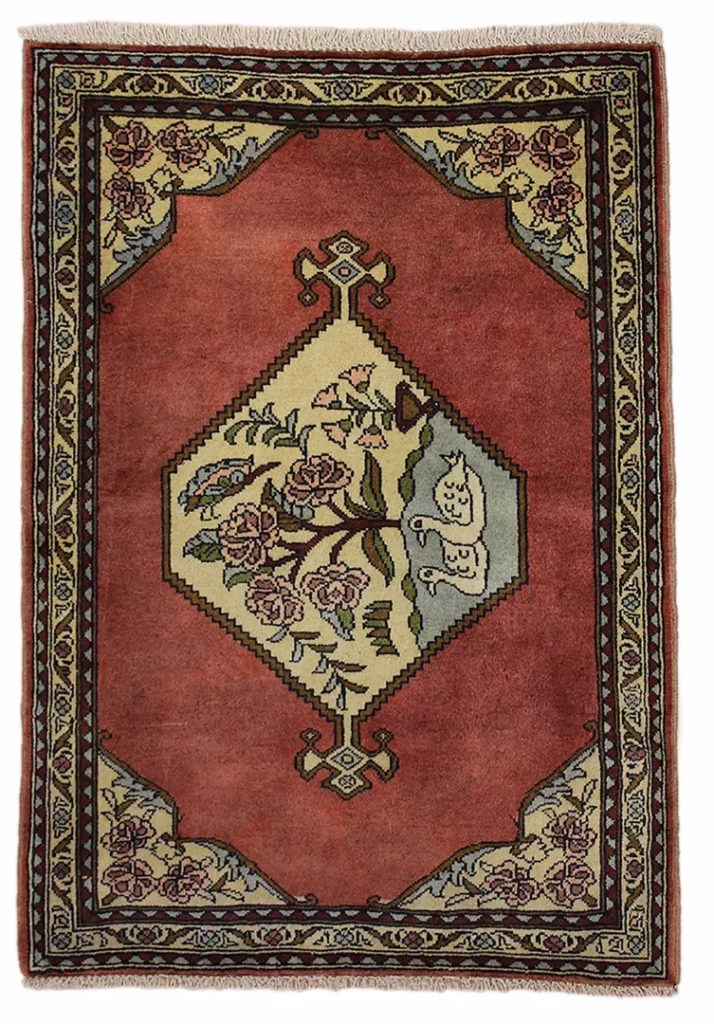 Perserteppich Bakhtiar 108 x 76 cm Wolle handgeknüpft