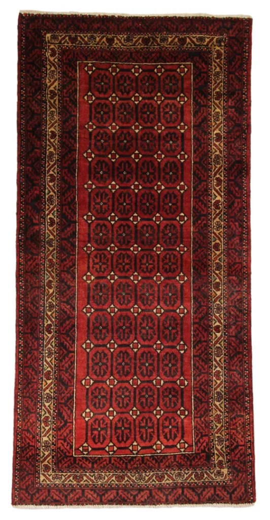 Orientteppich Balutsch 173 x 84 cm Wolle handgeknüpft