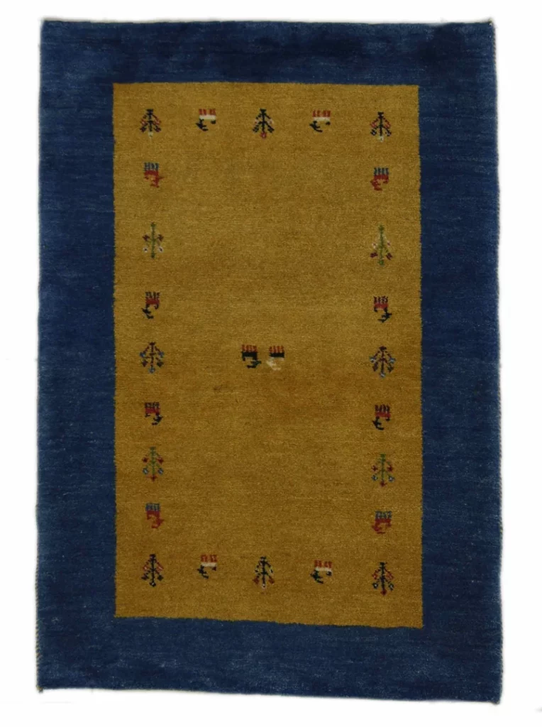 gabbeh-teppich-120-x-84-cm-hoher-flor-handgeknupft-fur-teppiche Perserteppich Ghashghai 120 x 84 cm Wolle handgeknüpft