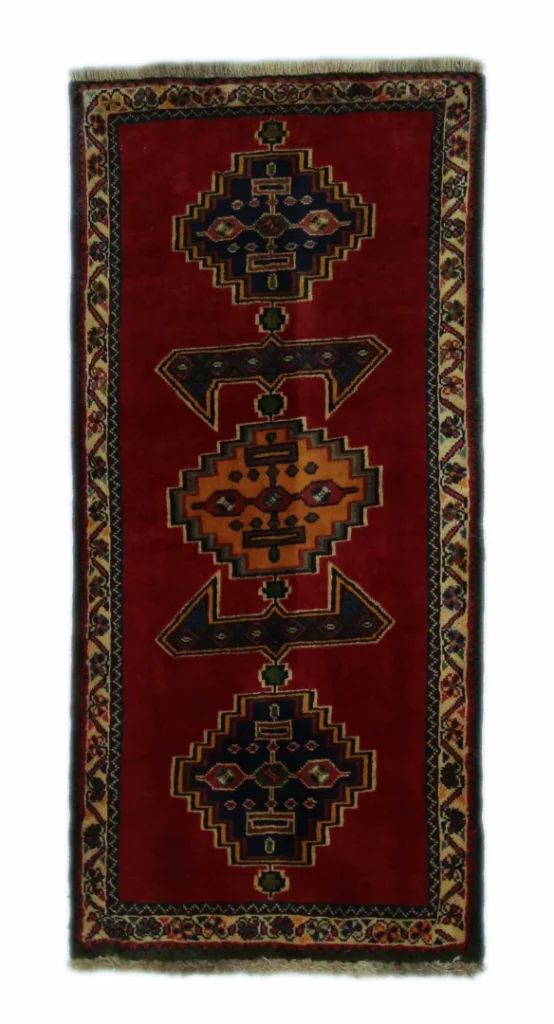Perserteppich Fars 141 x 65 cm Schurwolle handgeknüpft