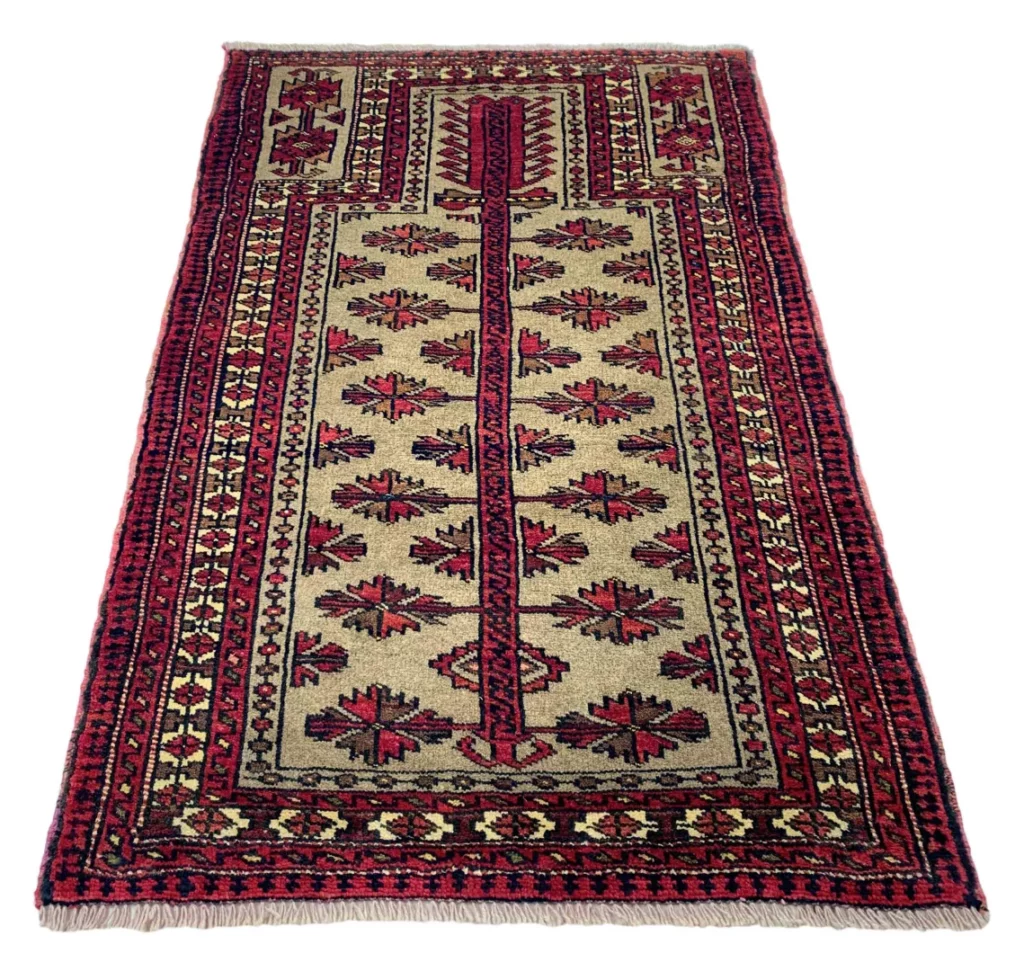 Perserteppich Balutsch 143 x 97 cm Wolle handgeknüpft