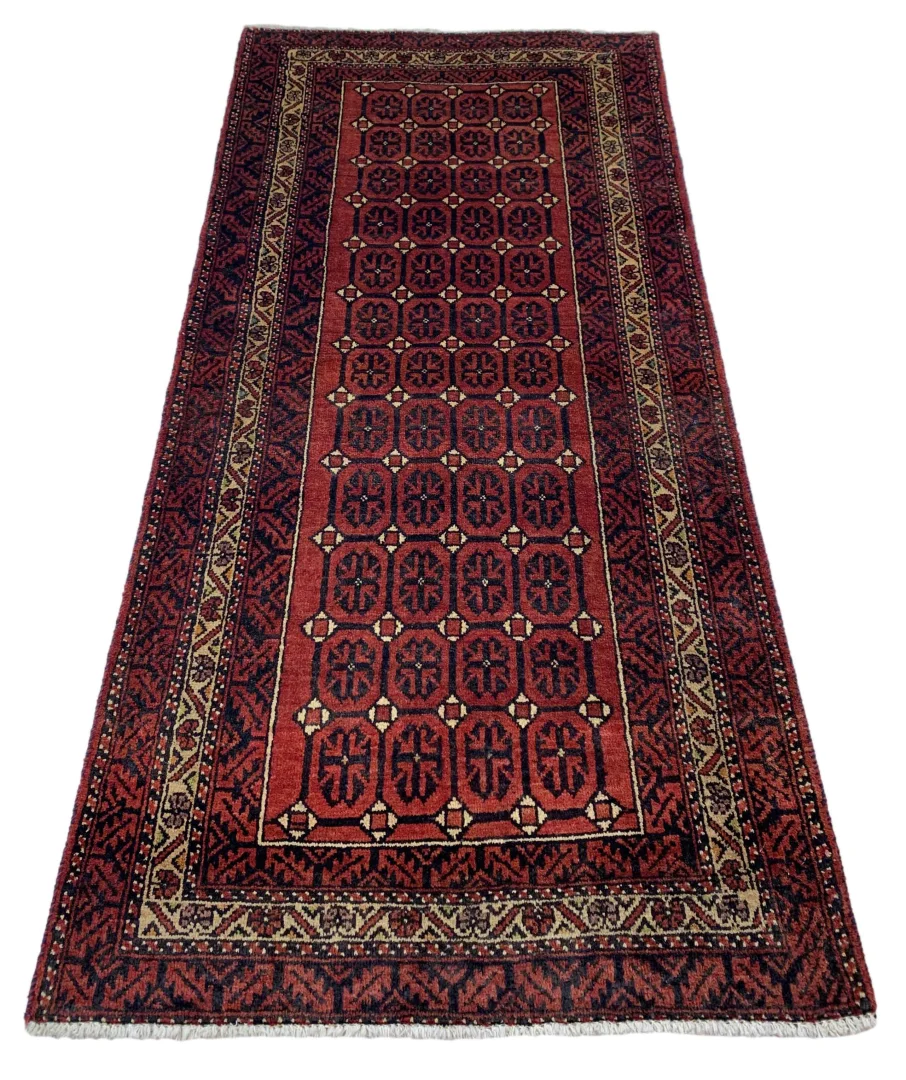 Orientteppich Balutsch 173 x 84 cm Wolle handgeknüpft