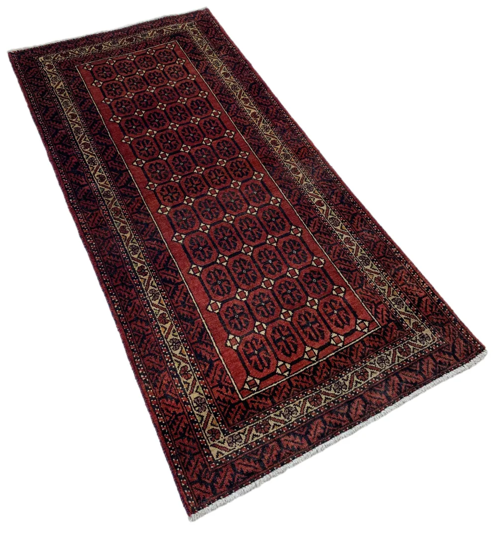 Orientteppich Balutsch 173 x 84 cm Wolle handgeknüpft