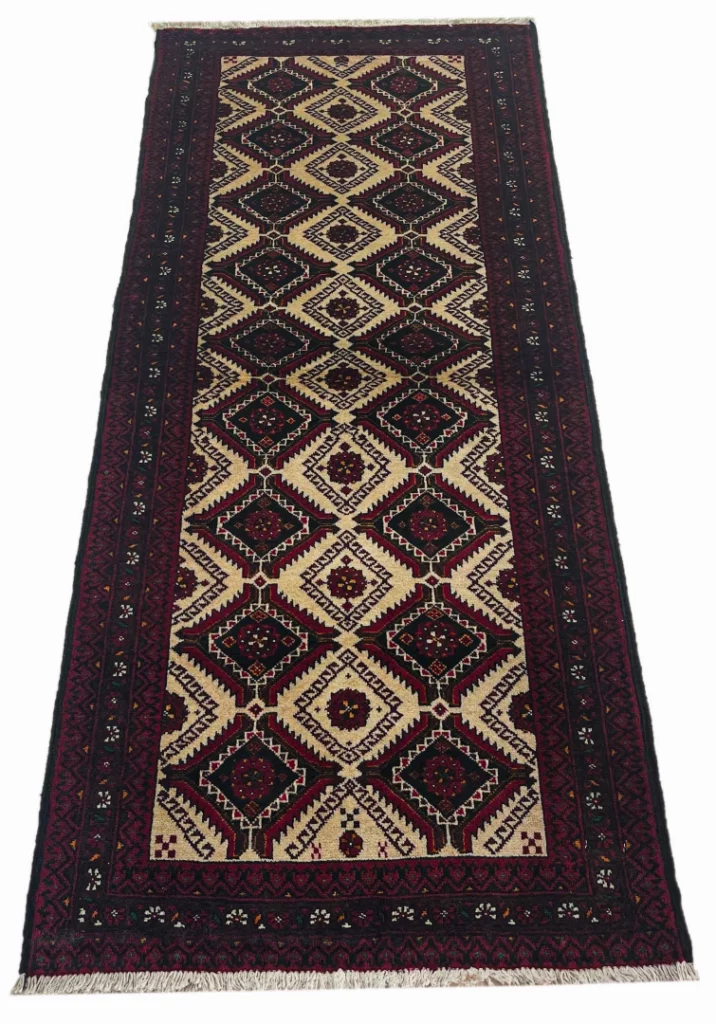 Perserteppich Belutsch 187 x 76 cm Wolle handgeknüpft