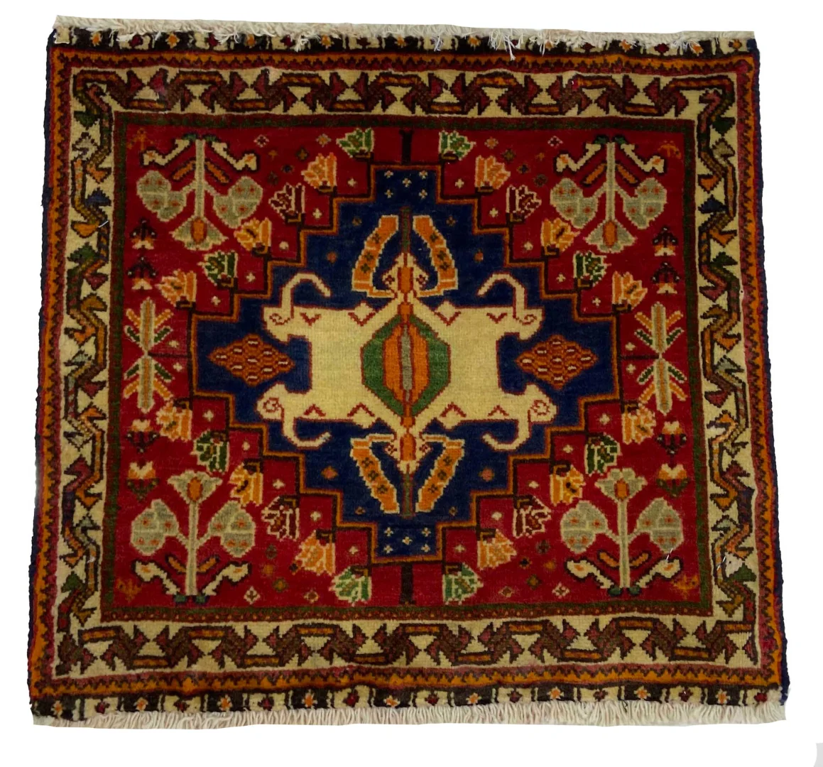 ghashghai-orientteppich-50-x-55-cm-250000-knoten-handgeknupft Perserteppich Fars 50 x 55 cm Wolle handgeknüpft