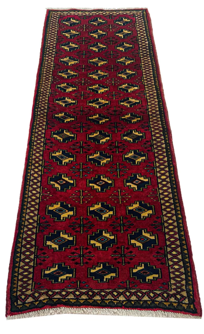 Orientteppich Belutsch 196 x 73 cm Wolle handgeknüpft