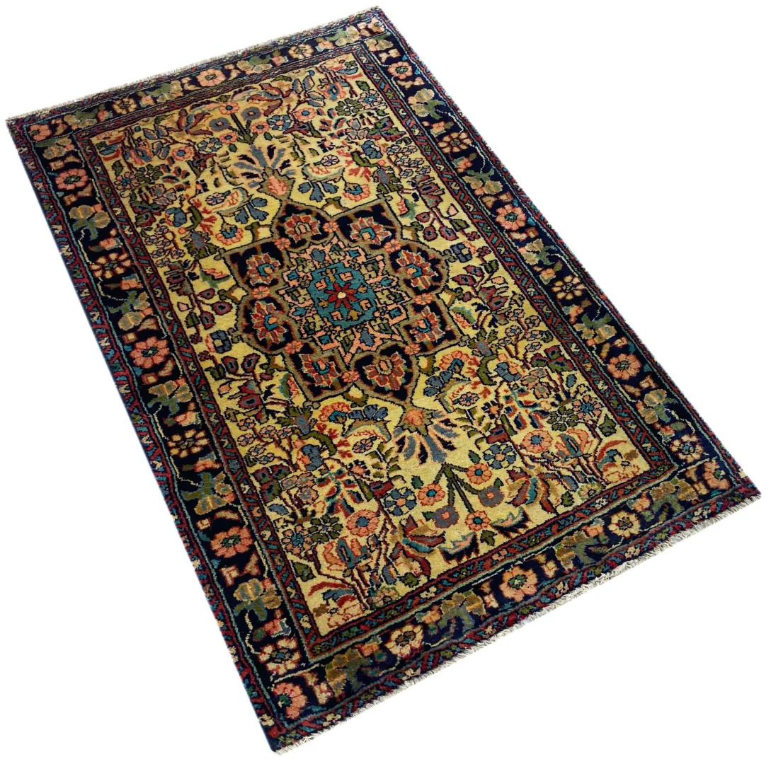 Perserteppich Bidjar 104 x 66 cm Wolle handgeknüpft