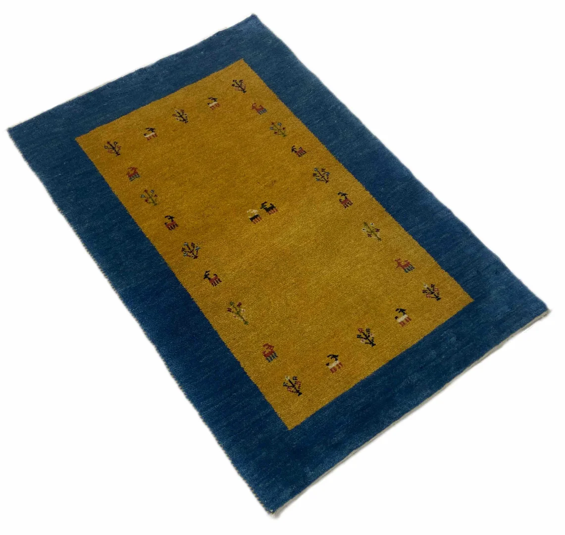 gabbeh-teppich-120-x-84-cm-hoher-flor-handgeknupft-fur-teppiche-2 Perserteppich Ghashghai 120 x 84 cm Wolle handgeknüpft