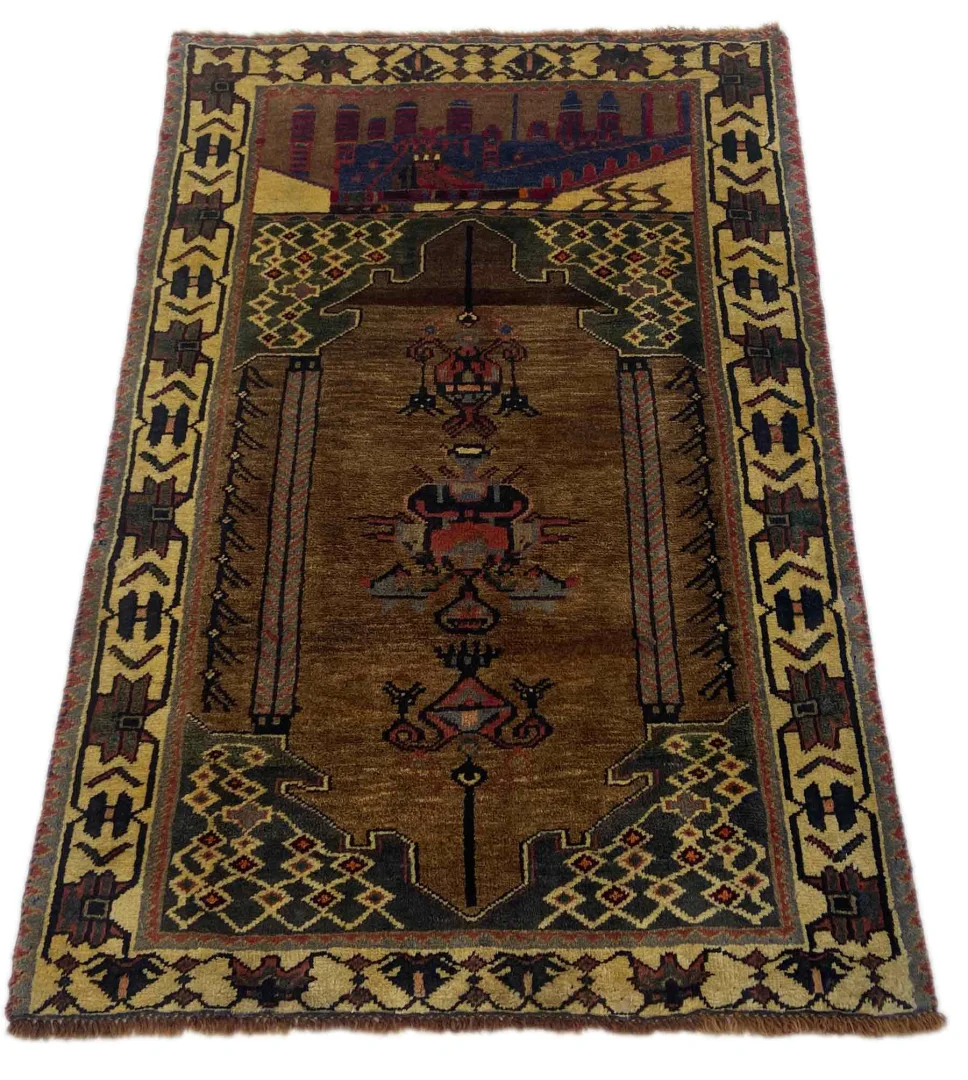 Perserteppich Fars 123 x 82 cm Wolle handgeknüpft