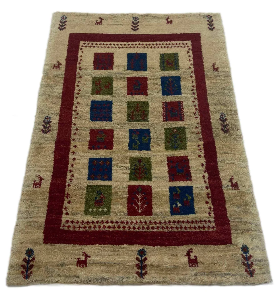 Perserteppich Fars 124 x 84 cm Wolle handgeknüpft