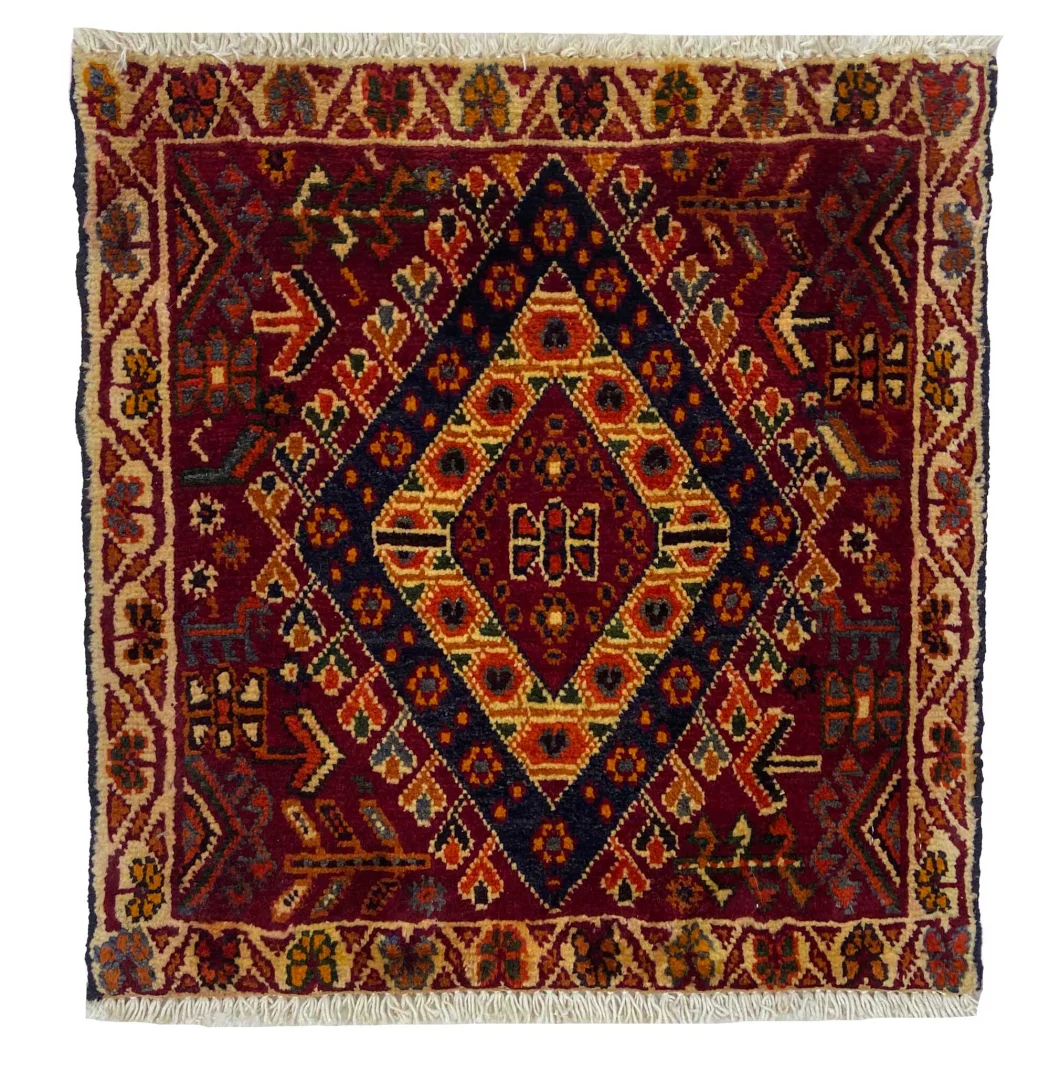 Perserteppich Fars 56 x 53 cm Wolle handgeknüpft