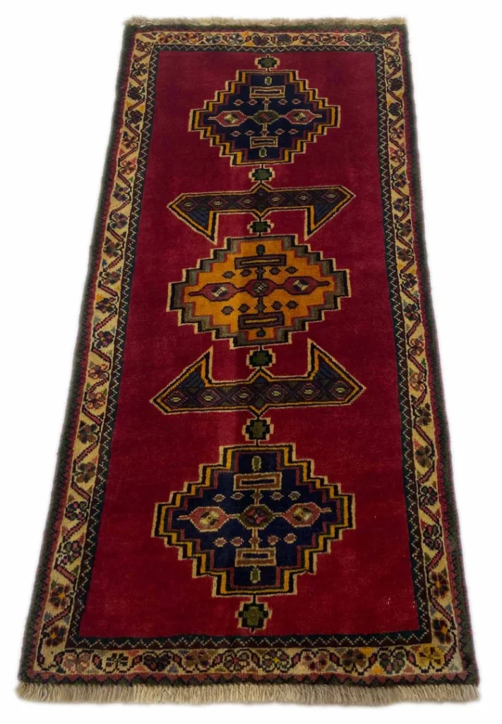 Perserteppich Fars 141 x 65 cm Schurwolle handgeknüpft