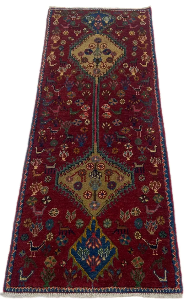 Perserteppich Fars 173 x 68 cm Wolle handgeknüpft