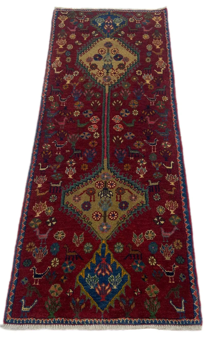 Perserteppich Fars 173 x 68 cm Wolle handgeknüpft