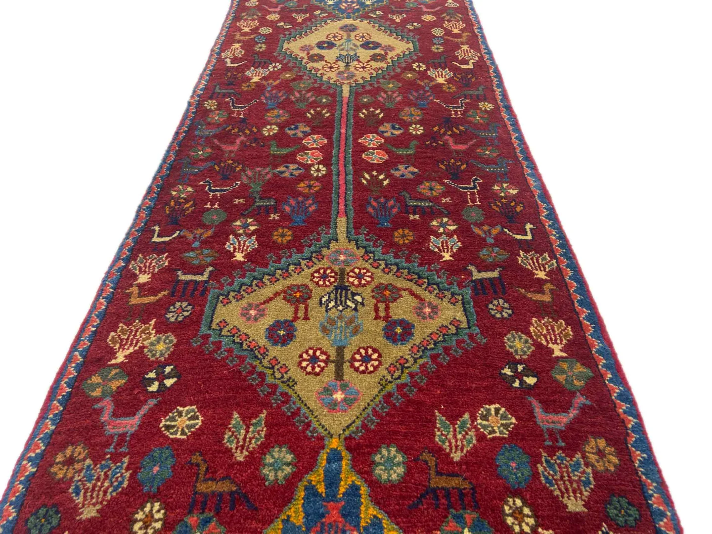Perserteppich Fars 173 x 68 cm Wolle handgeknüpft