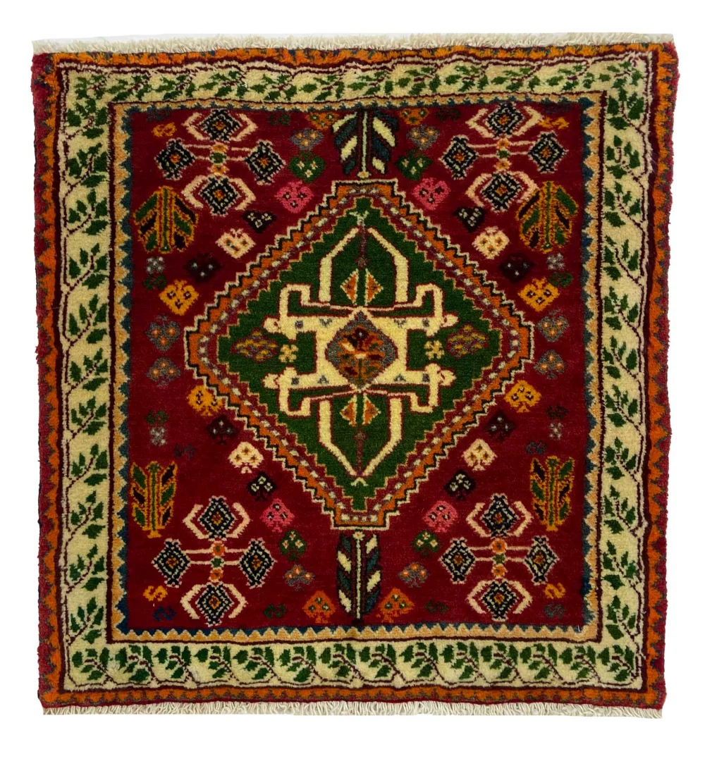 ghashghai-orientteppich-60x57-cm-250000-knoten-handgeknupft-1 Perserteppich Fars 60 x 57 cm Wolle handgeknüpft