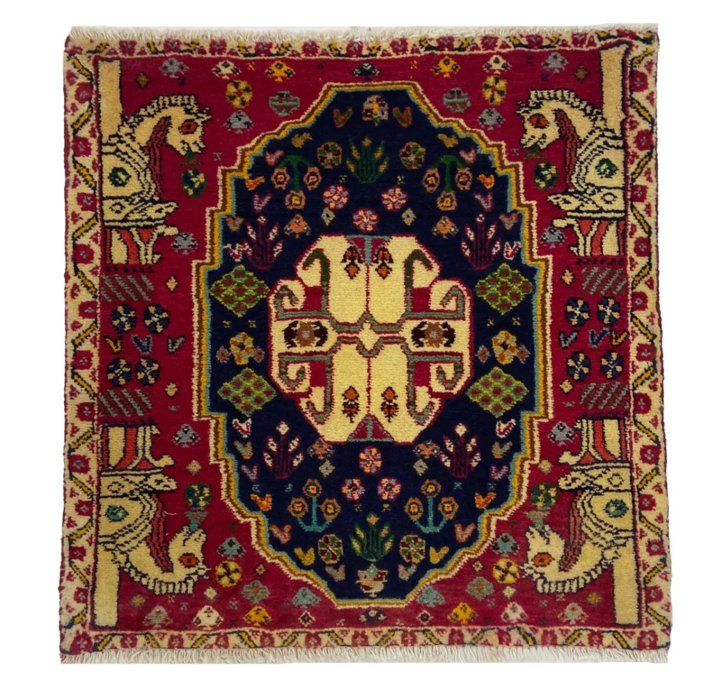 Perserteppich Fars 60 x 60 cm Wolle handgeknüpft