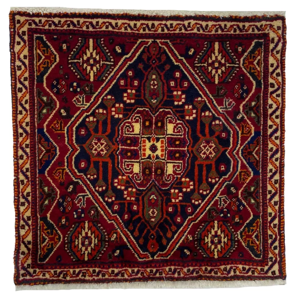 ghashghai-teppich-60-x-62-cm-250000-knoten-handgeknupft-orientteppich Perserteppich Fars 60 x 62 cm Wolle handgeknüpft