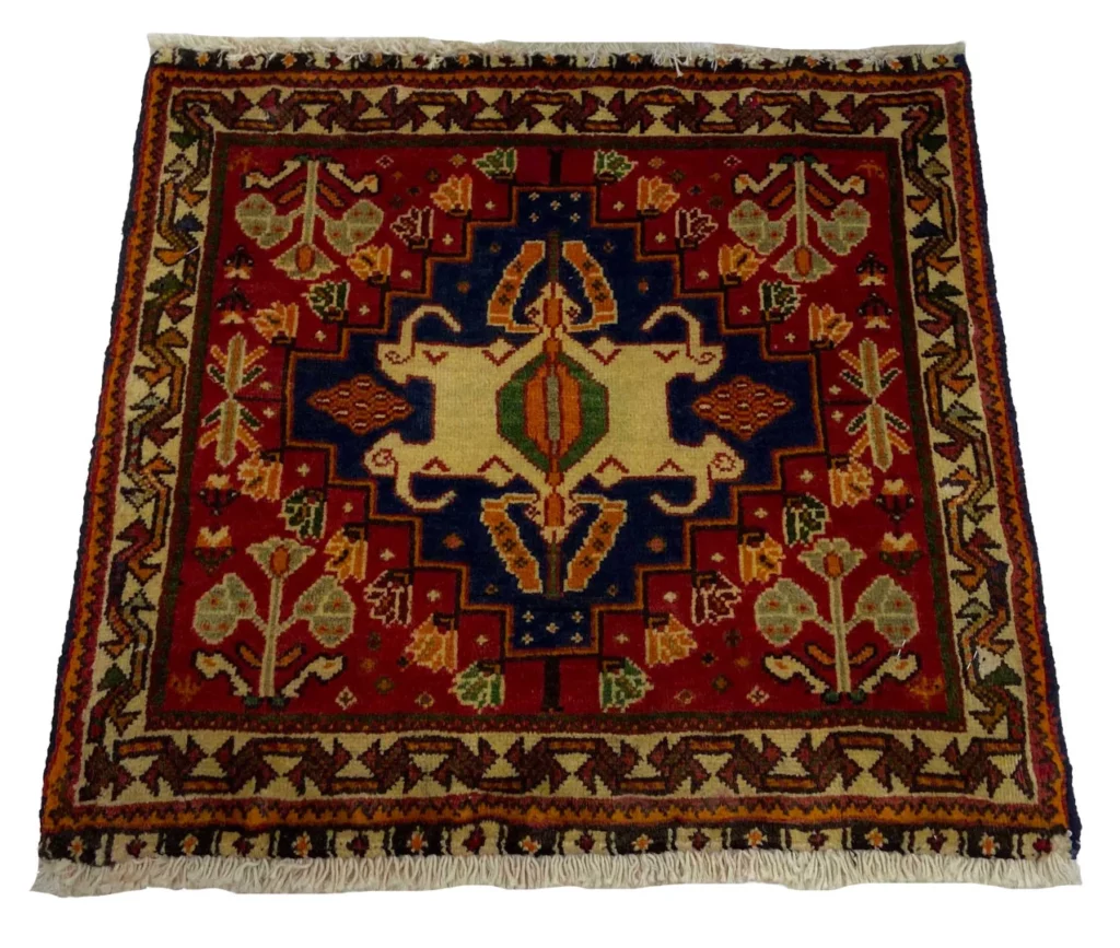ghashghai-orientteppich-50-x-55-cm-250000-knoten-handgeknupft-1 Perserteppich Fars 50 x 55 cm Wolle handgeknüpft