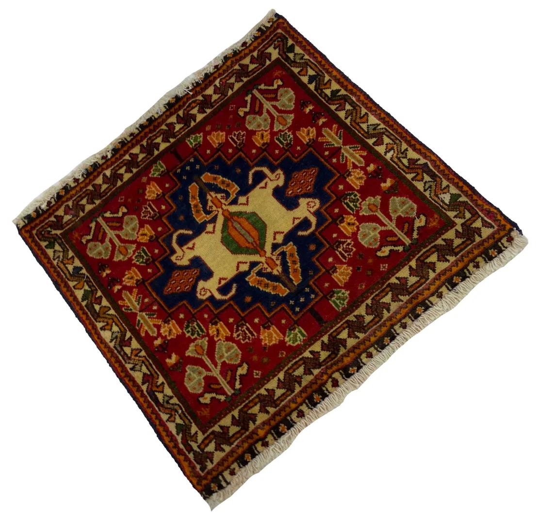 ghashghai-orientteppich-50-x-55-cm-250000-knoten-handgeknupft-2 Perserteppich Fars 50 x 55 cm Wolle handgeknüpft