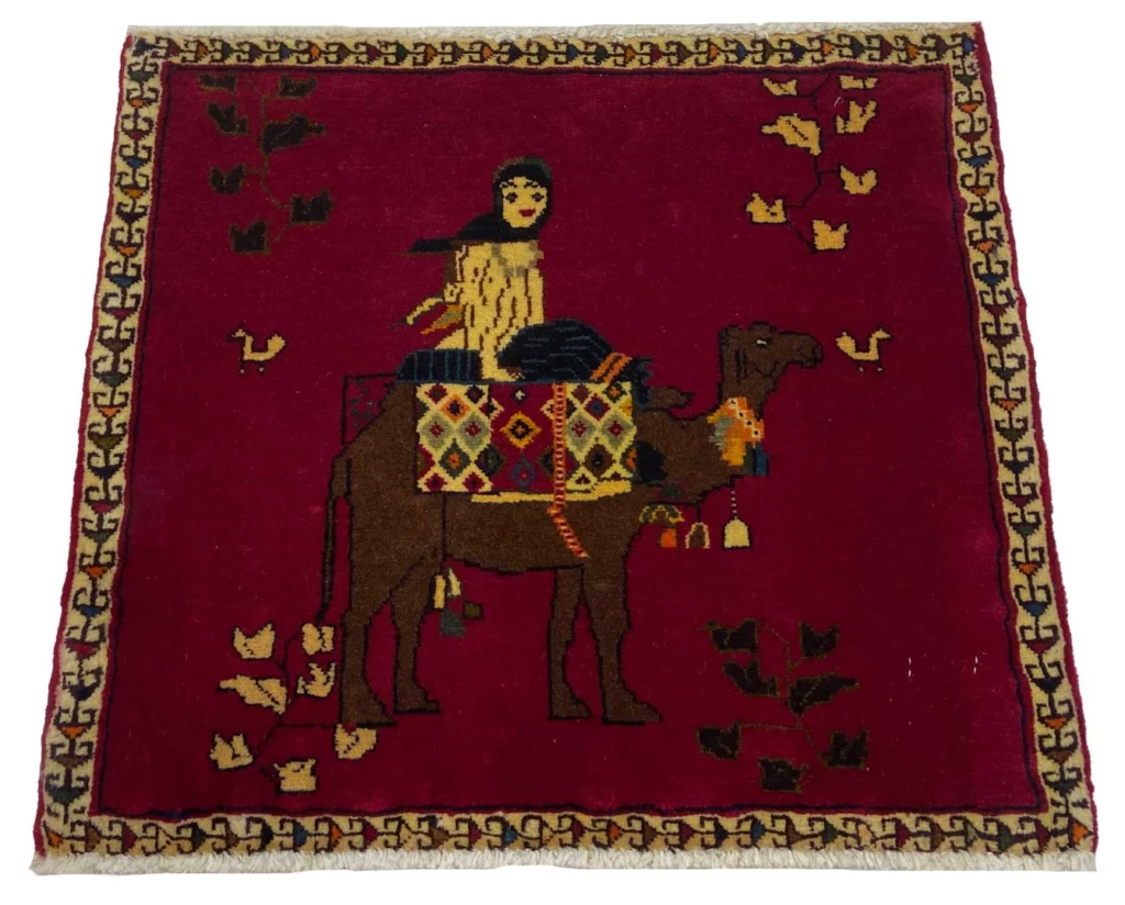 Perserteppich Fars 51 x 57 cm Wolle handgeknüpft