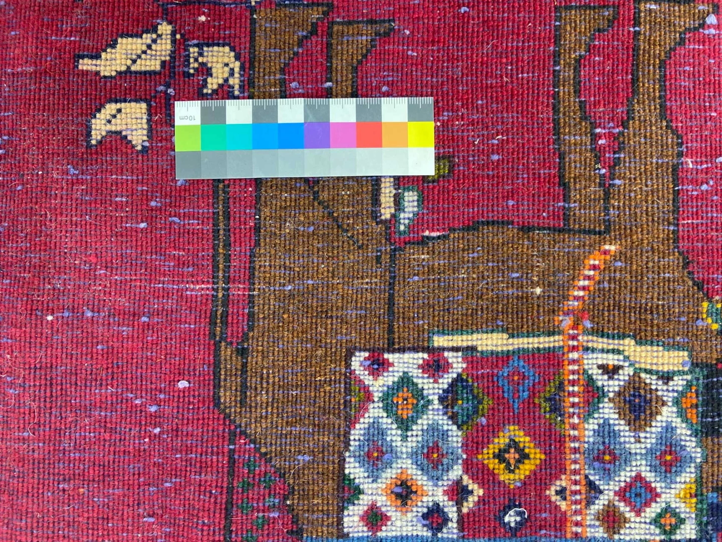 Perserteppich Fars 51 x 57 cm Wolle handgeknüpft