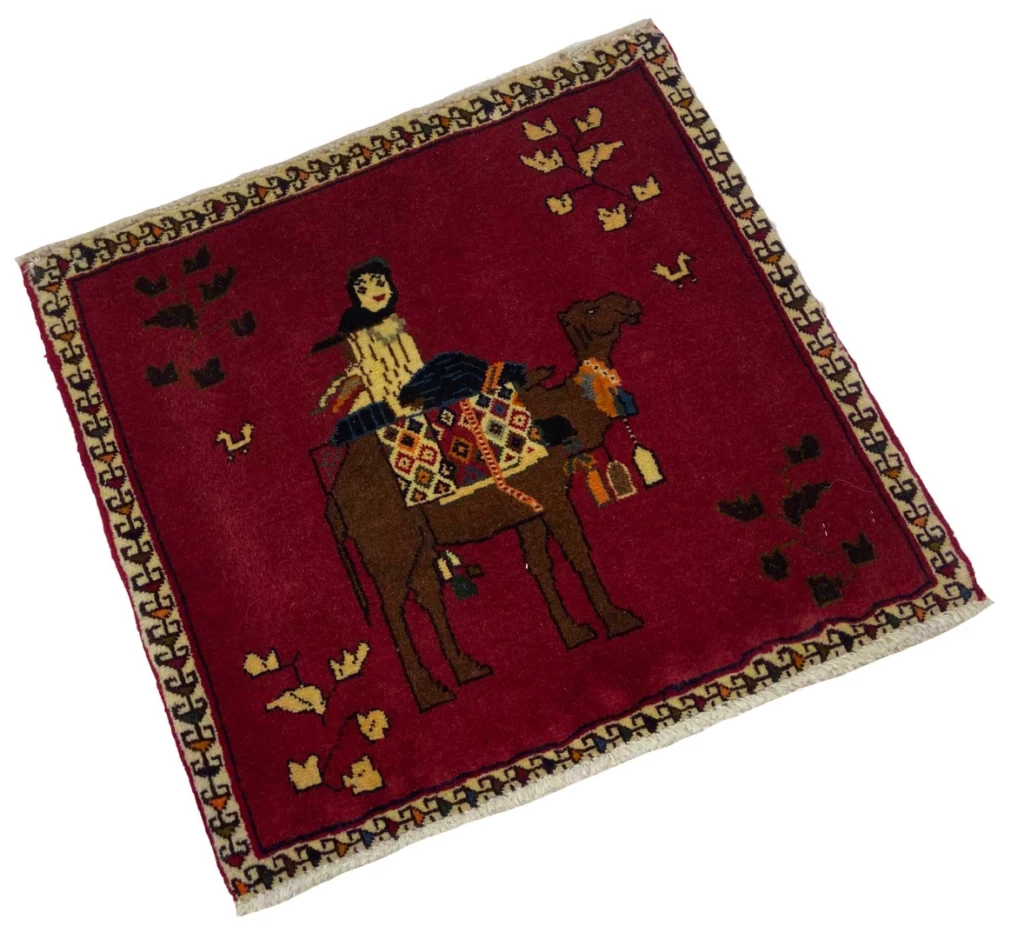 ghashghai-orientteppich-52x55-cm-250000-knoten-handgeknupft-2 Perserteppich Fars 52 x 55 cm Wolle handgeknüpft