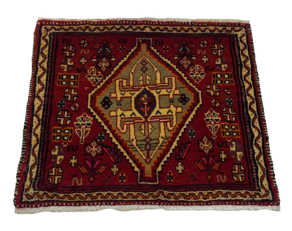 ghashghai-teppich-52x62-cm-180000-knoten-handgeknupft-orientteppich-1 Perserteppich Fars 52 x 62 cm Wolle handgeknüpft