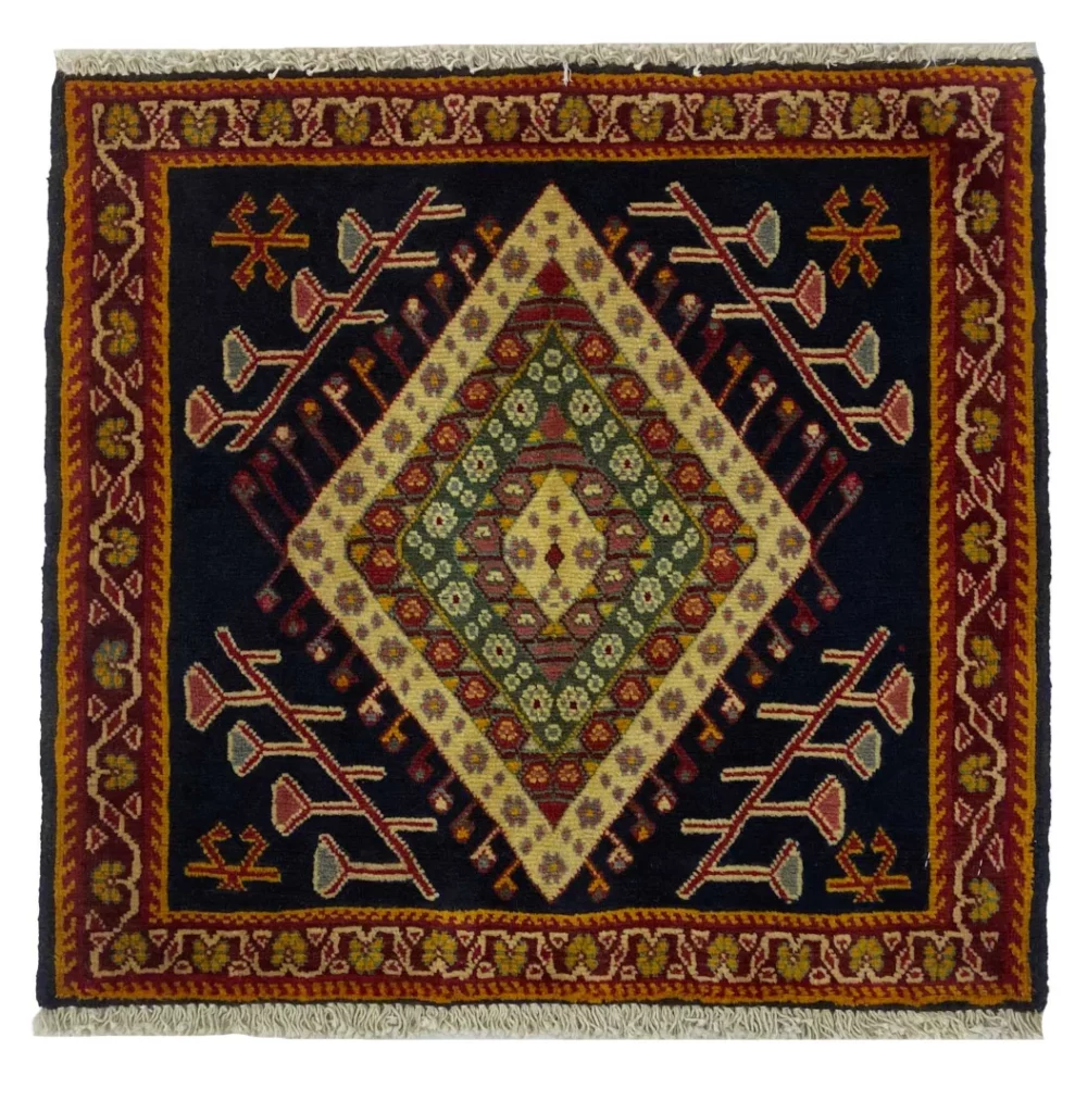 Perserteppich Ghashghai 60 x 65 cm Wolle handgeknüpft