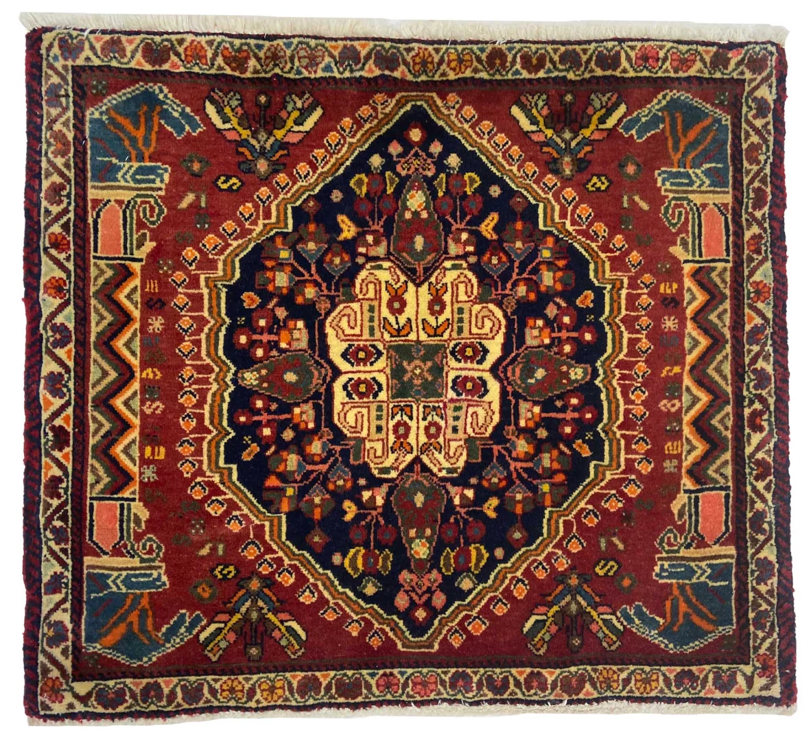 ghashghai-teppich-60x69-cm-180000-knoten-m-handgeknupft-orientteppich Perserteppich Fars 60 x 69 cm Wolle handgeknüpft