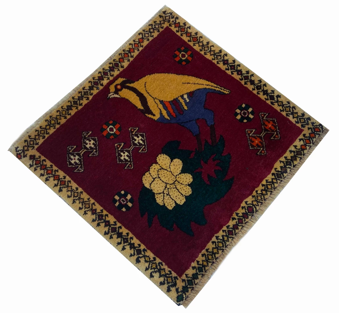 ghashghai-orientteppich-54x57-cm-180000-knoten-handgeknupft-fur-teppiche-2 Perserteppich Fars 54 x 57 cm Wolle handgeknüpft
