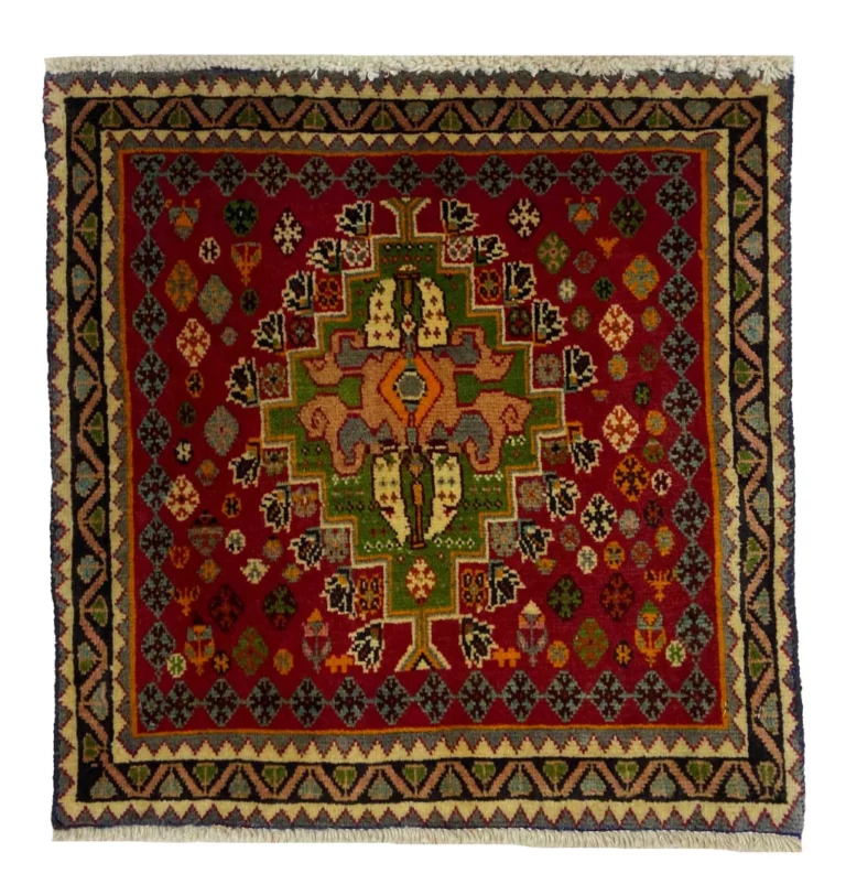 Perserteppich Fars 62 x 60 cm Wolle handgeknüpft