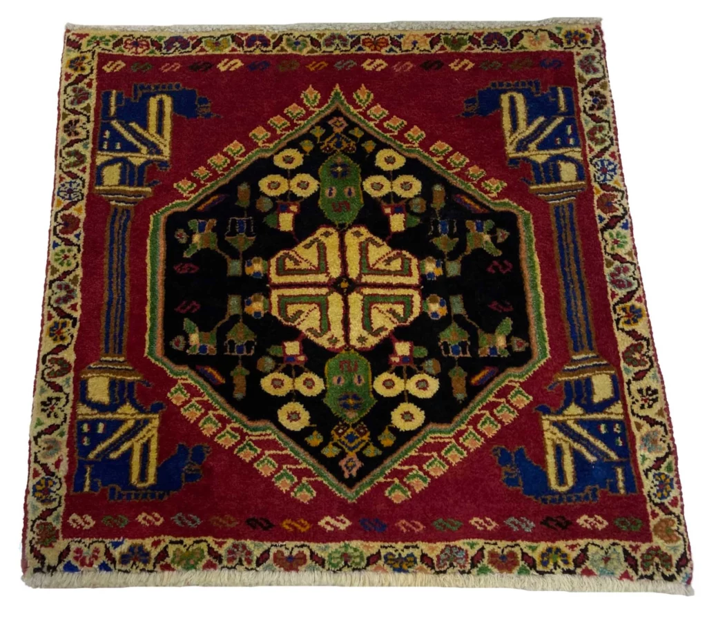 Perserteppich Fars 55 x 58 cm Wolle handgeknüpft