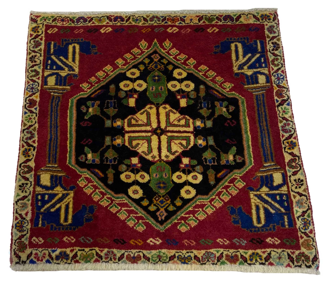 Perserteppich Fars 55 x 58 cm Wolle handgeknüpft