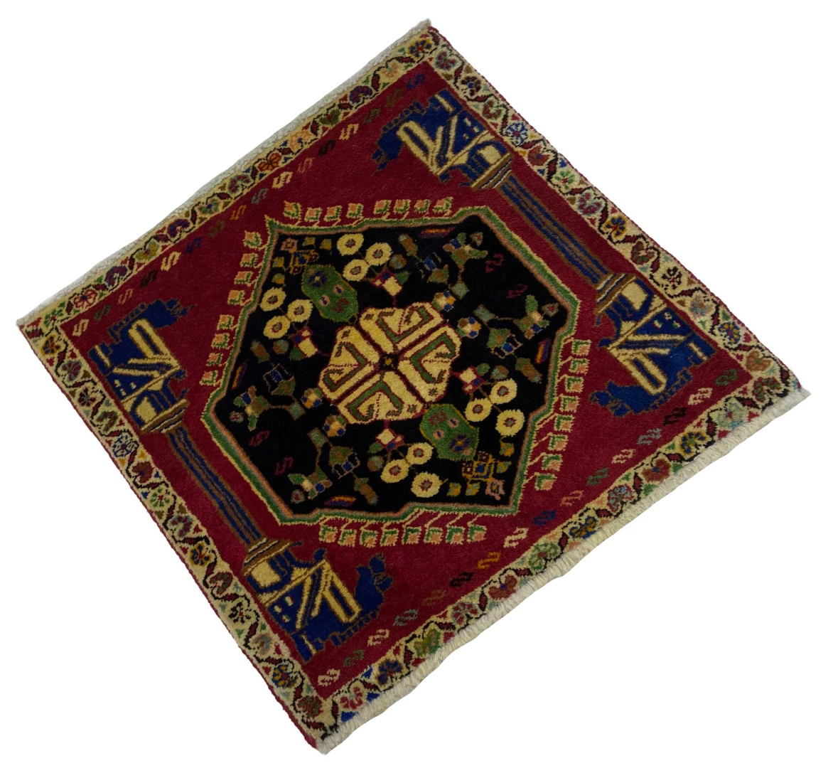 Perserteppich Fars 55 x 58 cm Wolle handgeknüpft