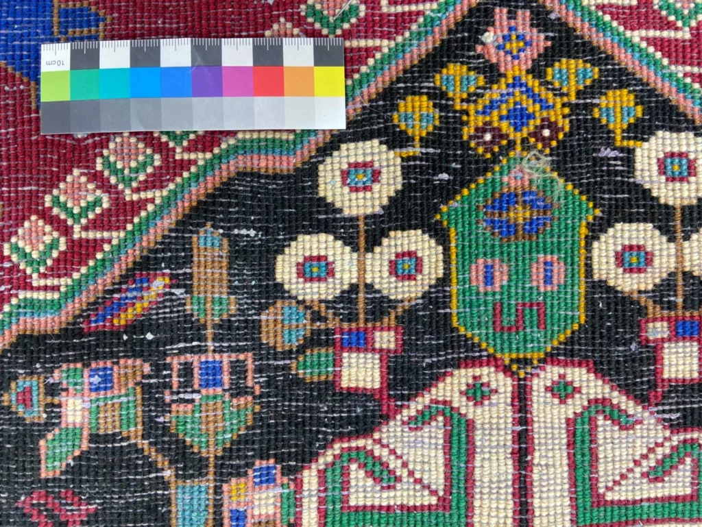 Perserteppich Fars 55 x 58 cm Wolle handgeknüpft