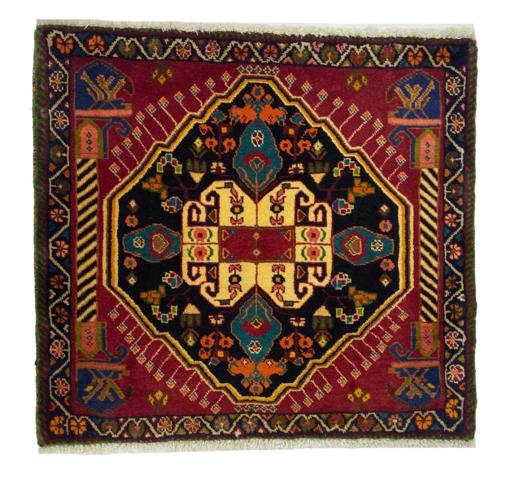 Perserteppich Fars 62 x 68 cm Wolle handgeknüpft