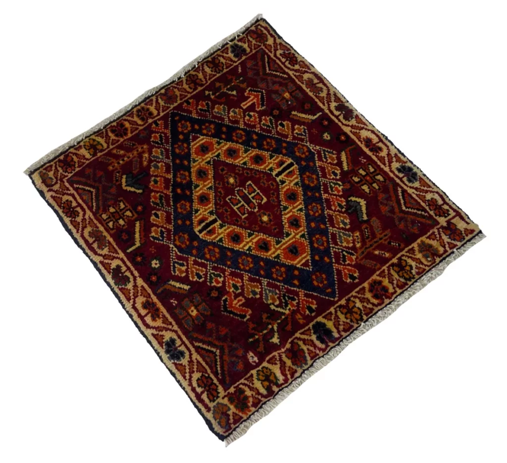 Perserteppich Ghashghai 56 x 53 cm Wolle handgeknüpft