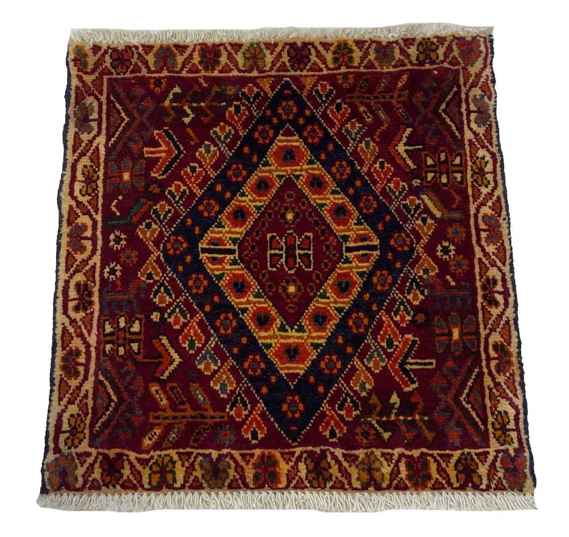 Perserteppich Fars 56 x 53 cm Wolle handgeknüpft