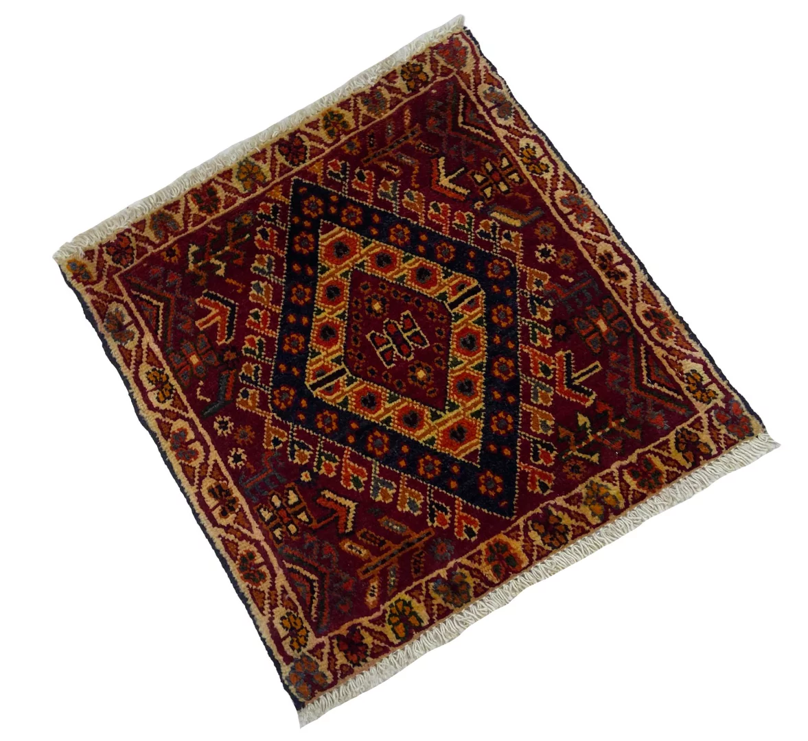 Perserteppich Fars 56 x 53 cm Wolle handgeknüpft