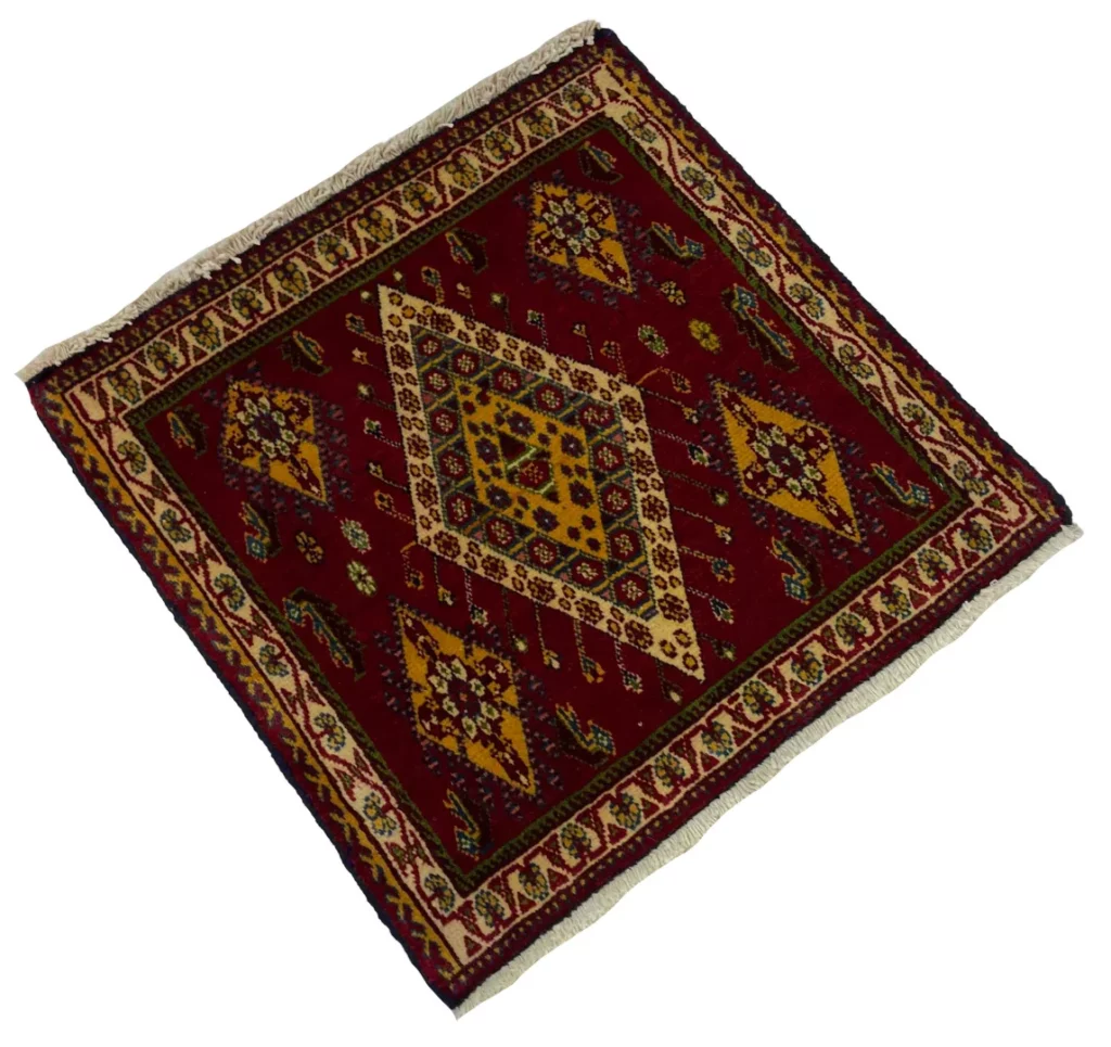 ghashghai-orientteppich-57-x-57-cm-180000-knoten-handgeknupft-2 Perserteppich Ghashghai 57 x 57 cm Wolle handgeknüpft
