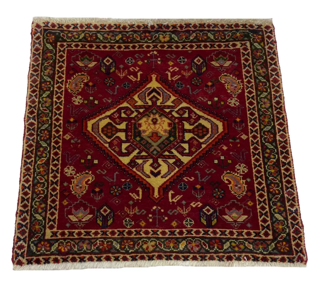 ghashghai-teppich-58-x-60-cm-250000-knoten-handgeknupft-fur-teppiche-1 Perserteppich Fars 58 x 60 cm Wolle handgeknüpft