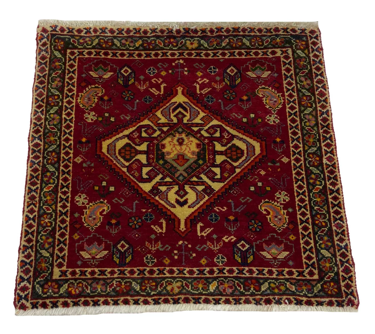 ghashghai-teppich-58-x-60-cm-250000-knoten-handgeknupft-fur-teppiche-1 Perserteppich Fars 58 x 60 cm Wolle handgeknüpft