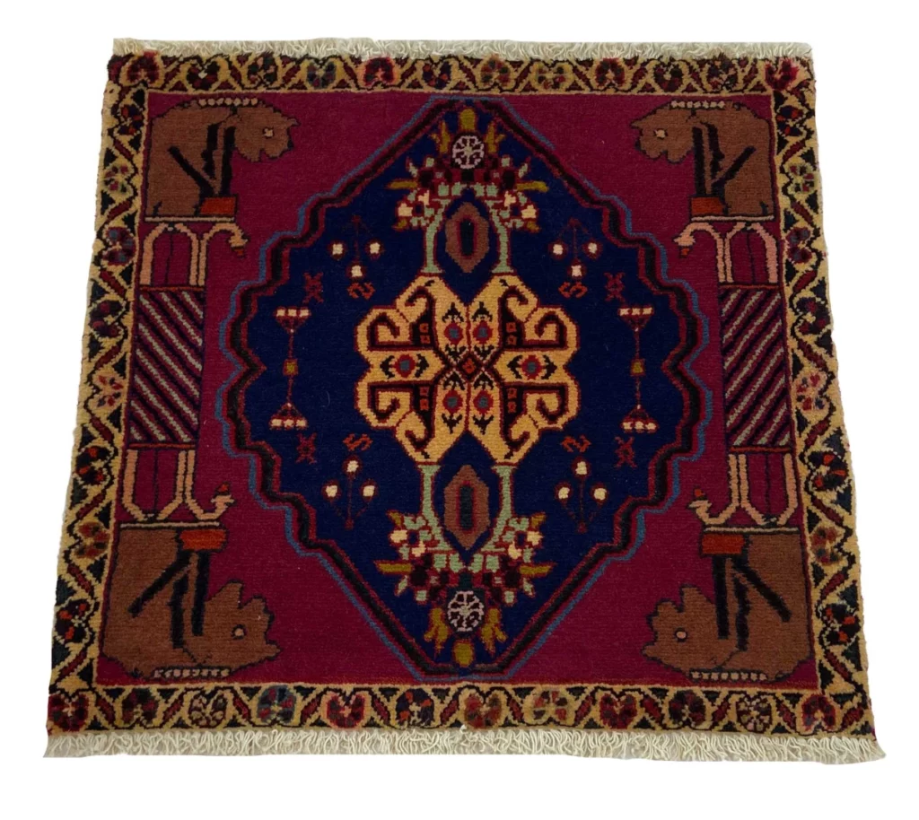 Perserteppich Fars 58 x 62 cm Wolle handgeknüpft