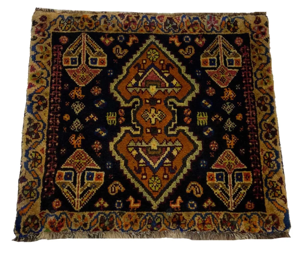 ghashghai-orientteppich-58-x-65-cm-180000-knoten-handgeknupft-1 Perserteppich Fars 58 x 65 cm Wolle handgeknüpft