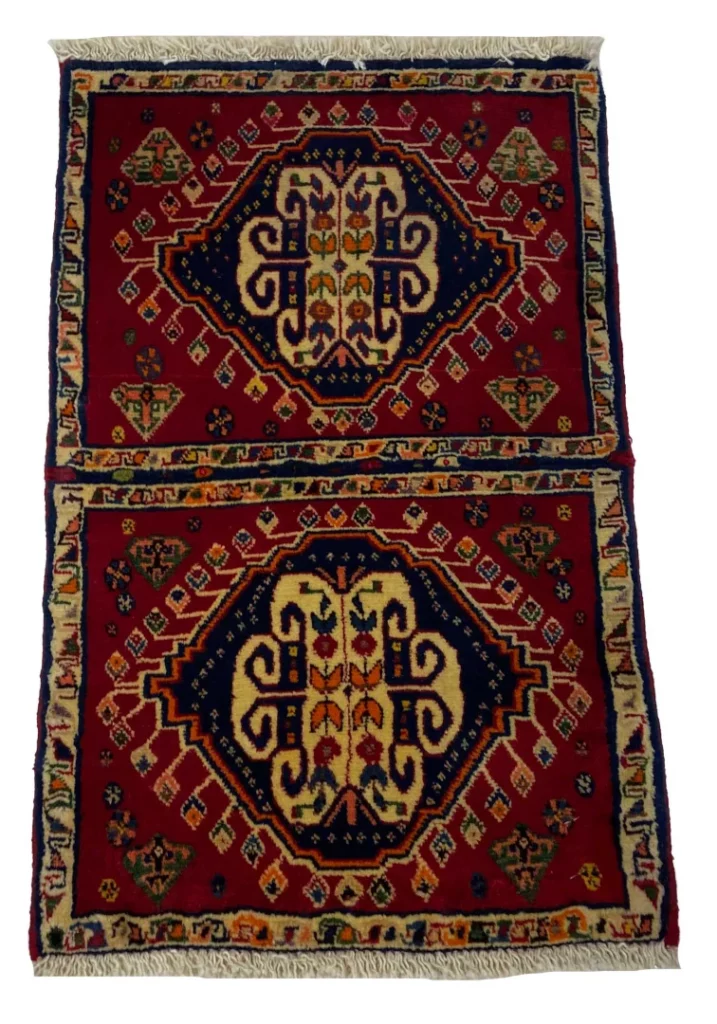 Perserteppich Fars 60 x 38 cm Wolle handgeknüpft