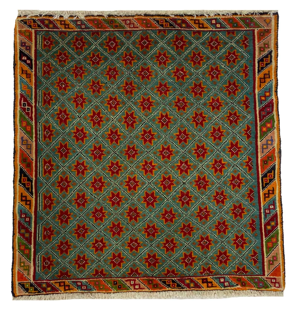 Perserteppich Ghashghai 69 x 67 cm Wolle handgeknüpft
