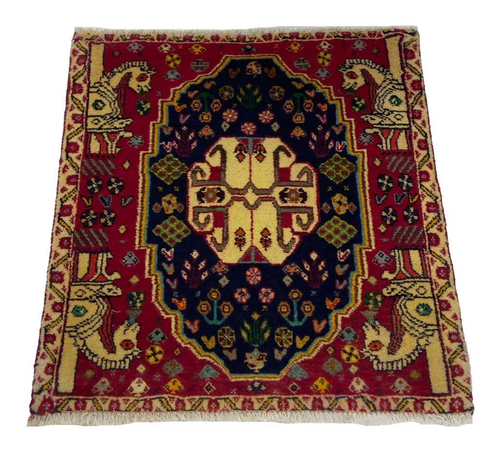 Perserteppich Fars 60 x 60 cm Wolle handgeknüpft