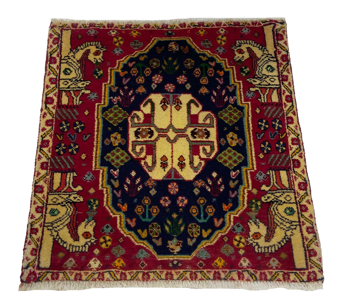 Perserteppich Fars 60 x 60 cm Wolle handgeknüpft