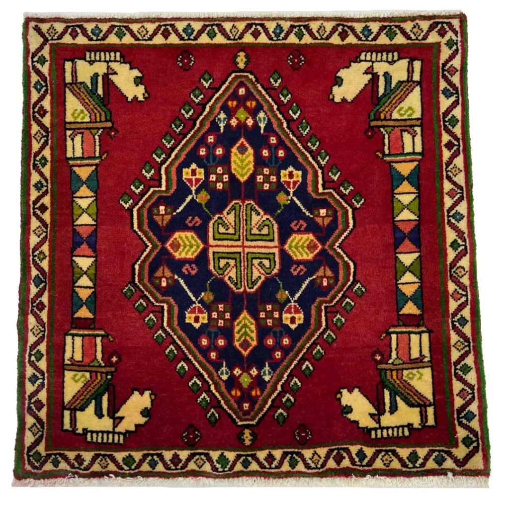 Perserteppich Fars 69 x 68 cm Wolle handgeknüpft